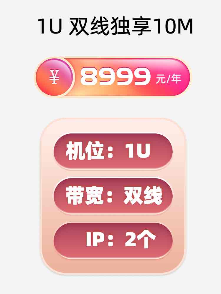西安双线独享服务器托管价格